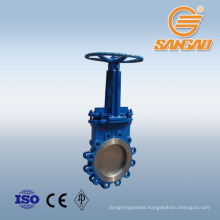 water knife gate valve ss304 pneumatic operated knife gate